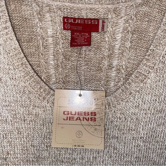 Vintage Guess Cream Sweater vest - NWT - Picture 4 of 10